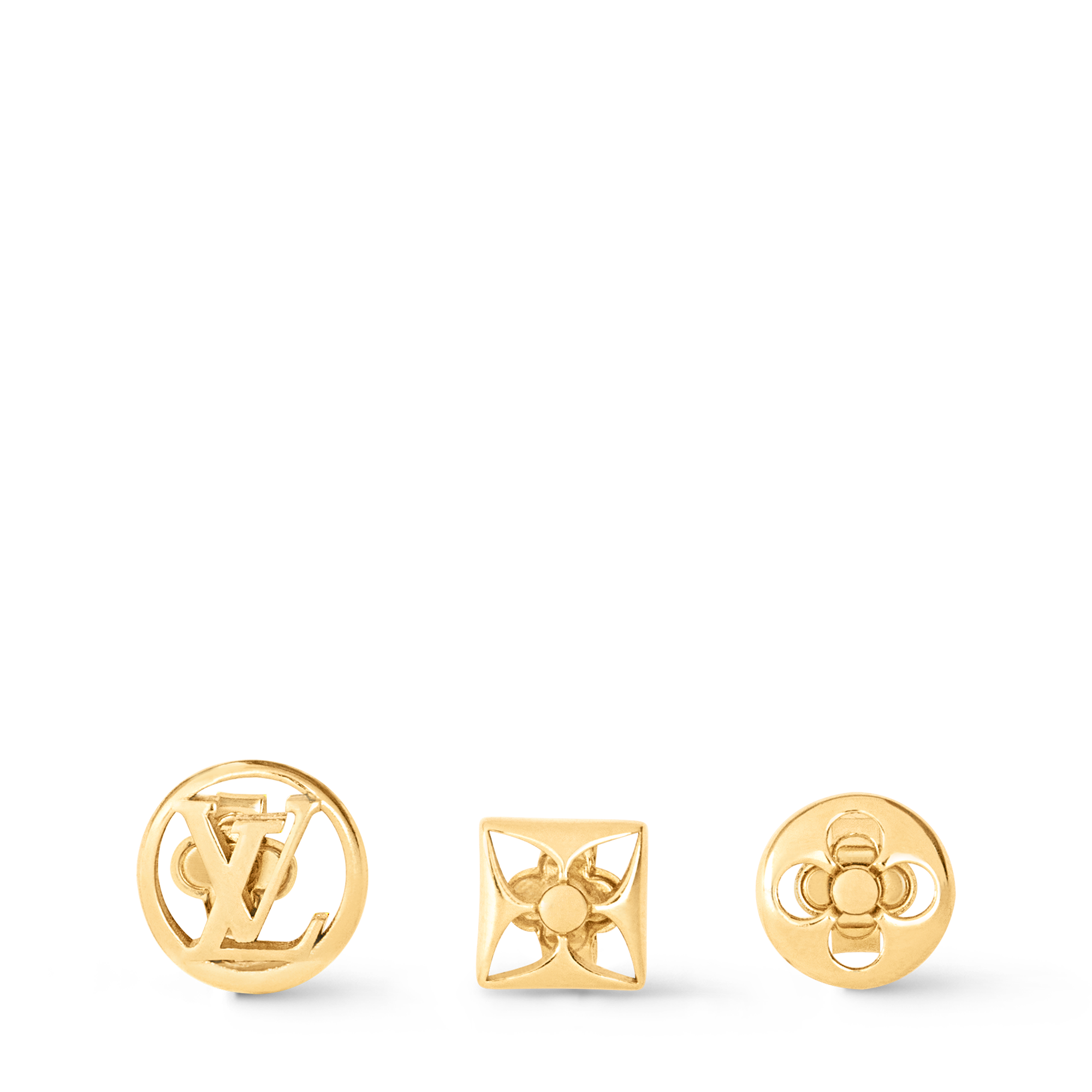 アクセサリー Louis Vuitton Kit Boucle Bubble Earrings Louis Vuitton Earrings Color Gold Pink Monogram Kit Boucle